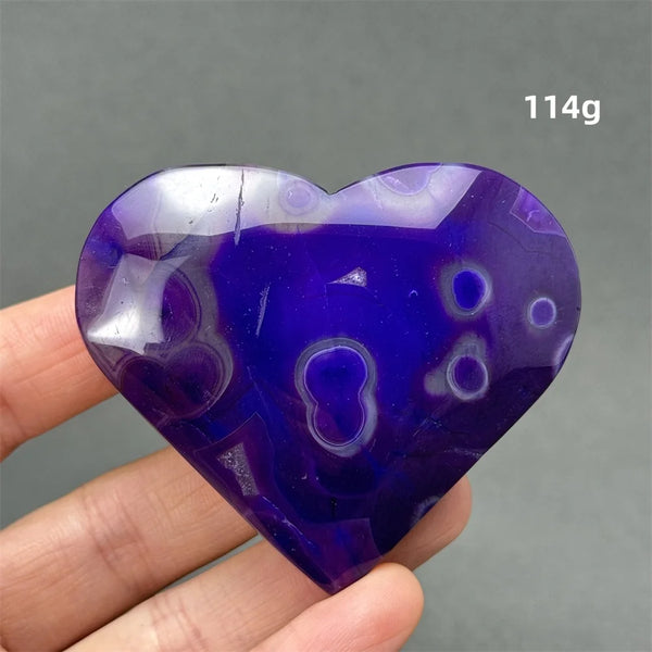 Purple Agate Heart-ToShay.org