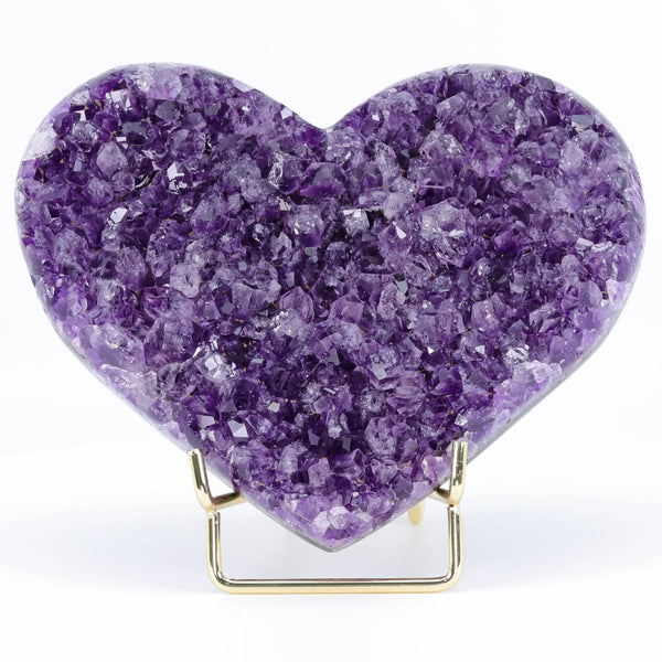 Purple Amethyst Geode Heart-ToShay.org