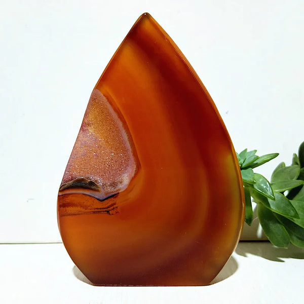 Red Agate Druzy Torch-ToShay.org