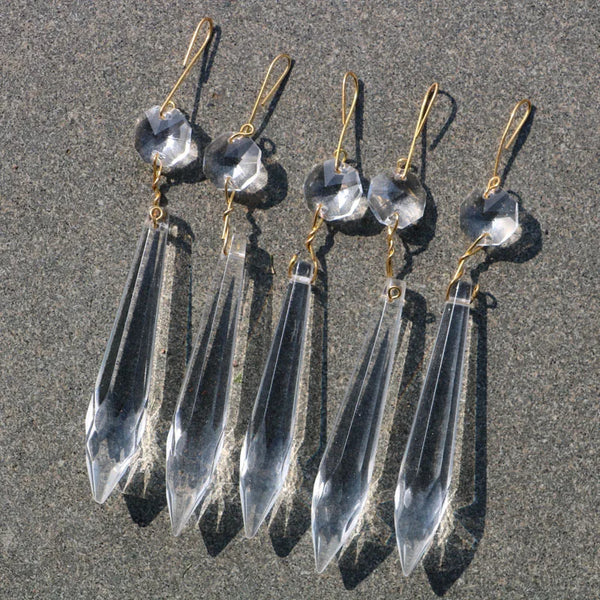 Clear Crystal Chandelier Icicle Prisms-ToShay.org