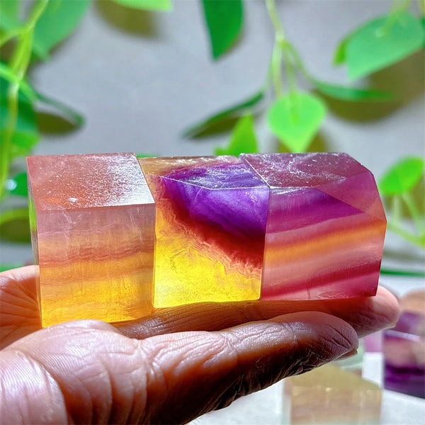 Purple Fluorite Crystal Square-ToShay.org