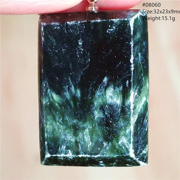 Green Seraphinite Pendant-ToShay.org