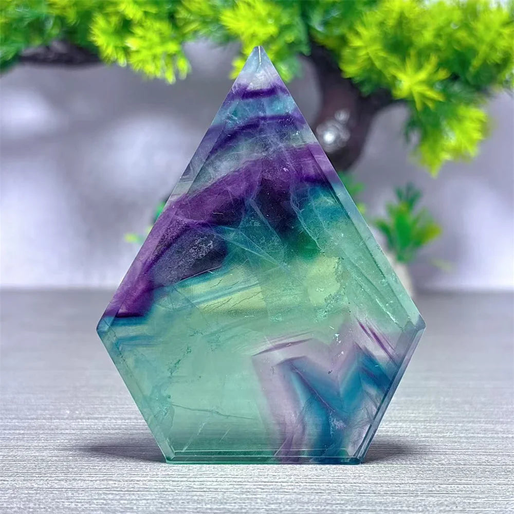 Rainbow Fluorite Rhombus-ToShay.org