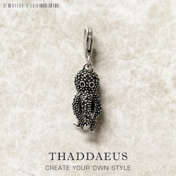 Silver Octopus Charm-ToShay.org