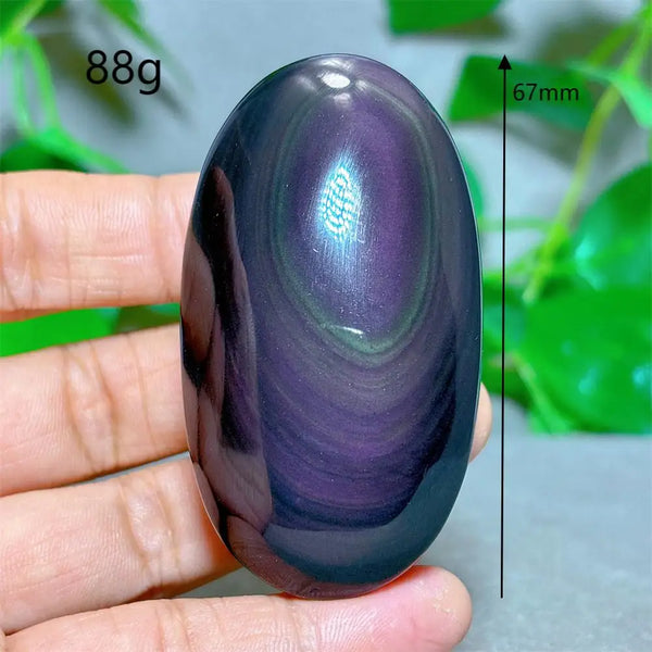 Rainbow Obsidian Palm Stone-ToShay.org
