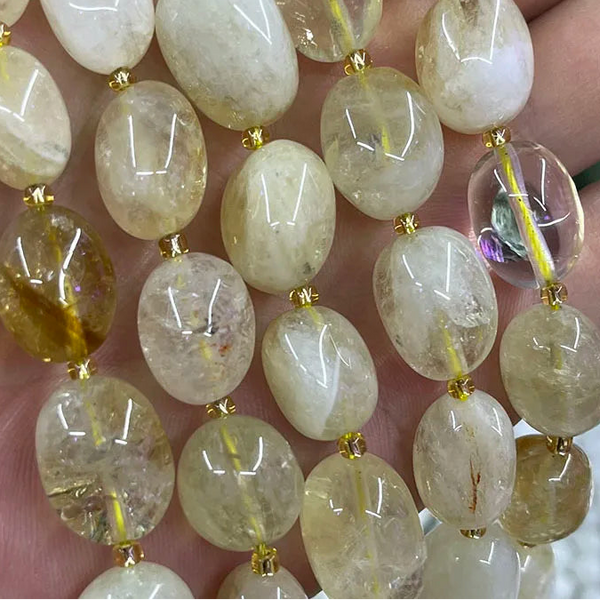 Yellow Citrine Crystal Beads-ToShay.org