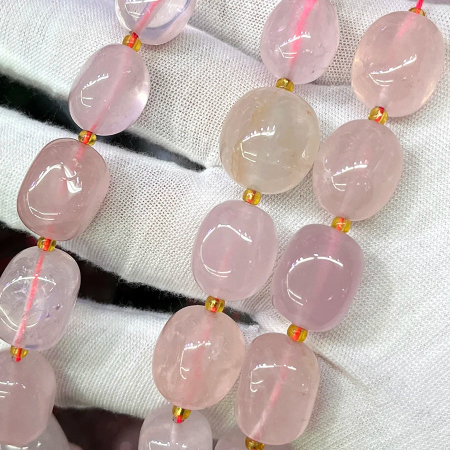 Pink Crystal Nugget Beads-ToShay.org