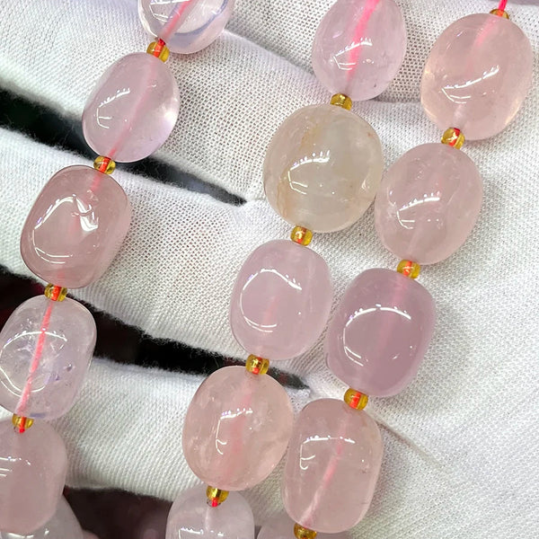 Pink Crystal Nugget Beads-ToShay.org