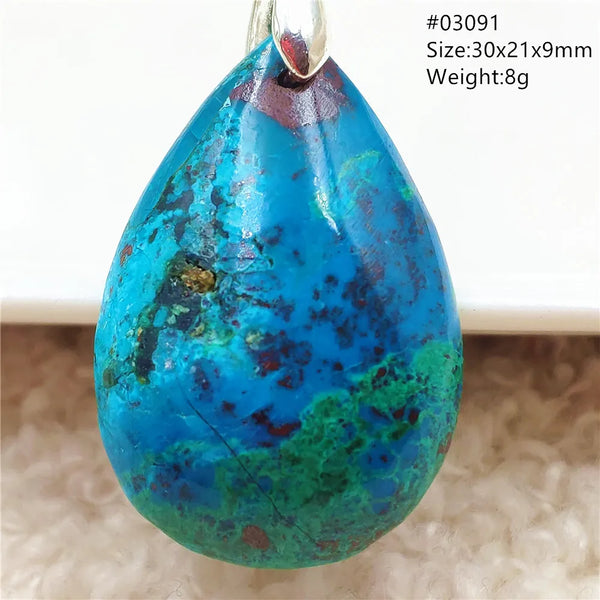 Blue Green Malachite Pendant-ToShay.org