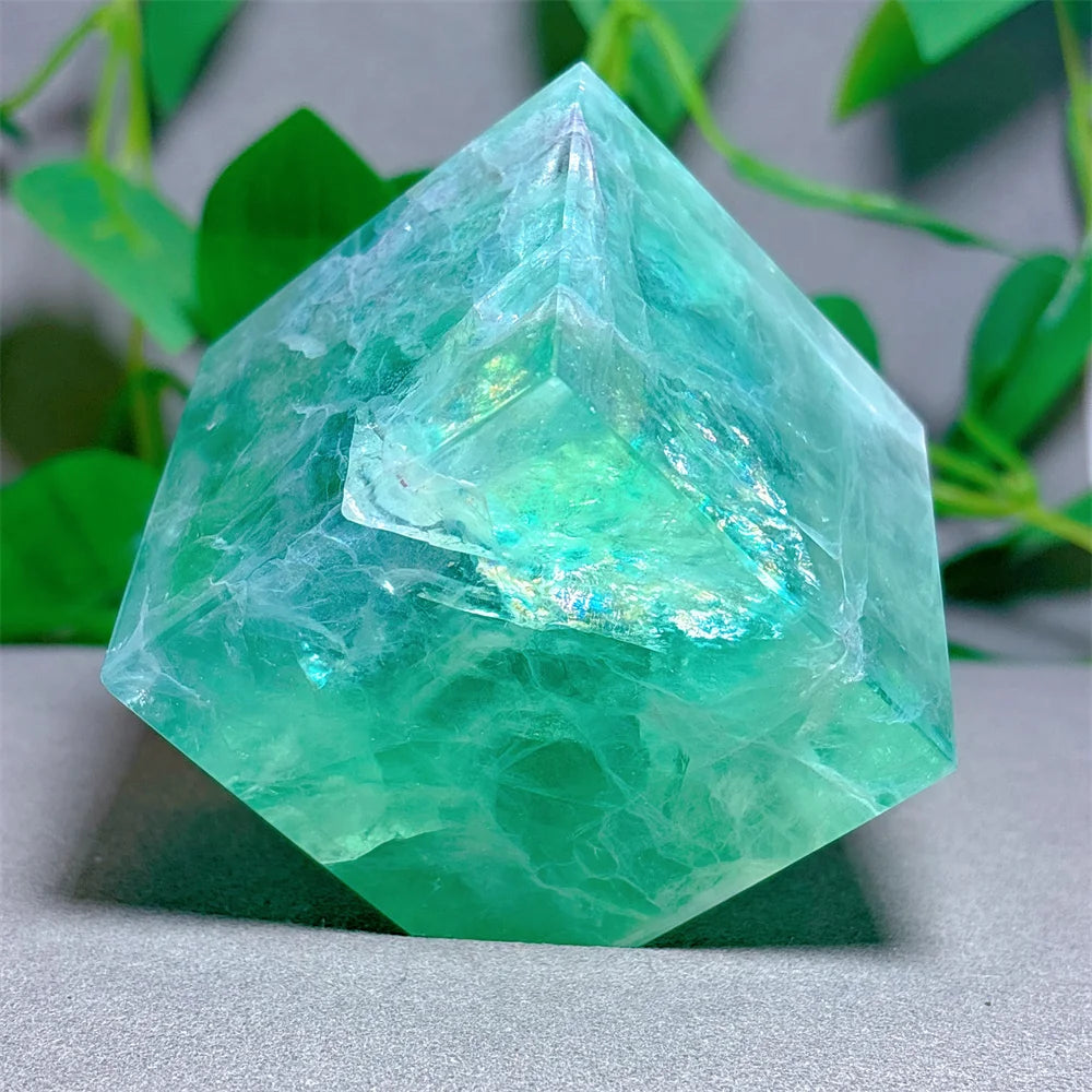 Green Fluorite Cube-ToShay.org