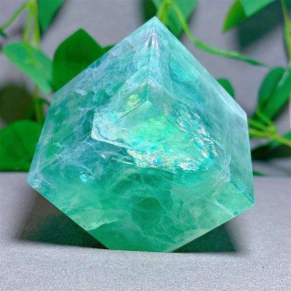 Green Fluorite Cube-ToShay.org