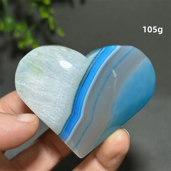 Blue Agate Heart-ToShay.org