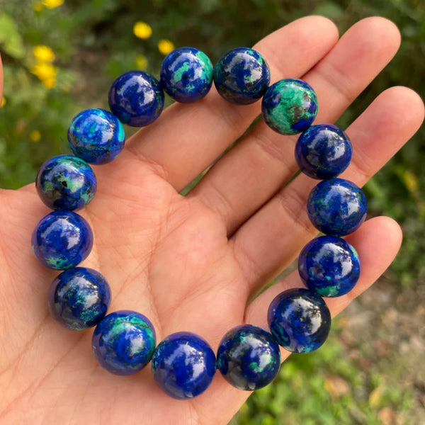 Blue Malachite Azurite Bracelet-ToShay.org
