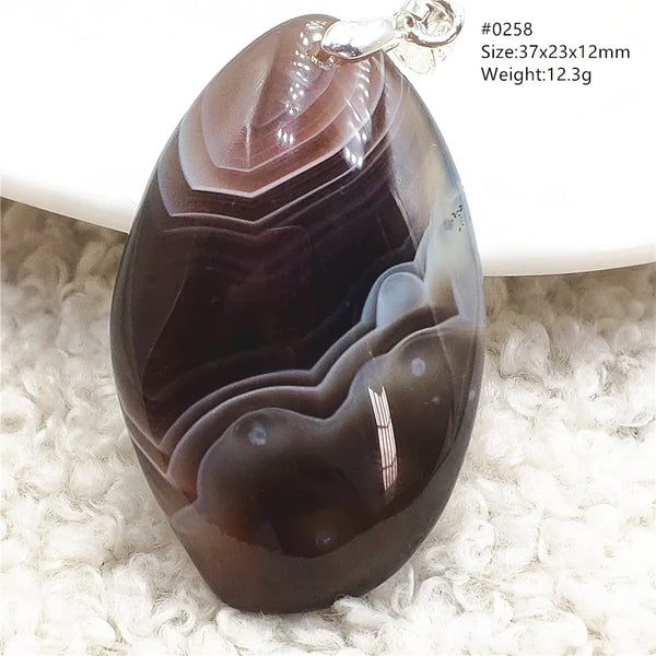 Grey Lace Agate Pendant-ToShay.org