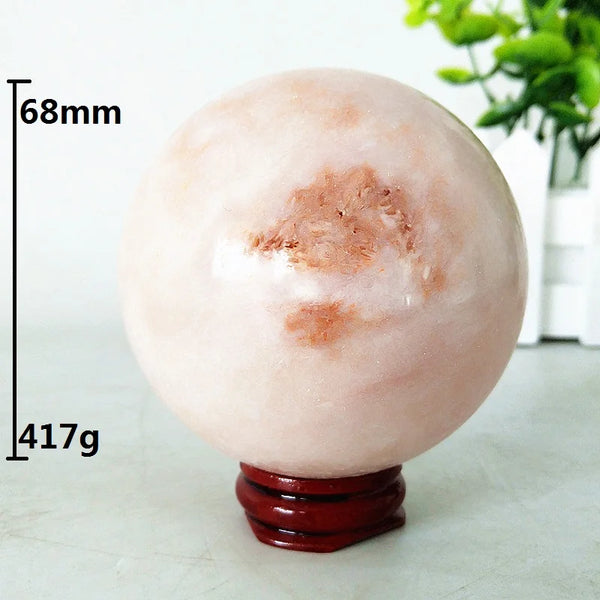 Pink Amethyst Geode Crystal Ball-ToShay.org
