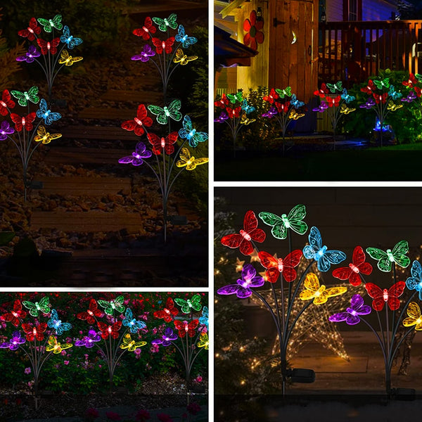 Butterfly Garden Lawn Lights-ToShay.org
