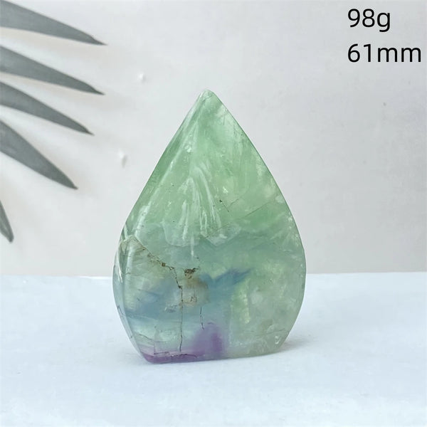 Green Feather Fluorite Torch-ToShay.org