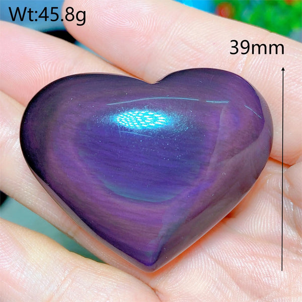 Rainbow Obsidian Heart-ToShay.org