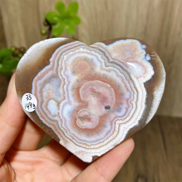 Red Agate Geode Hearts-ToShay.org