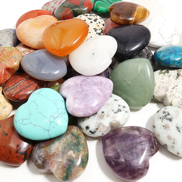 Mixed Quartz Crystal Heart-ToShay.org