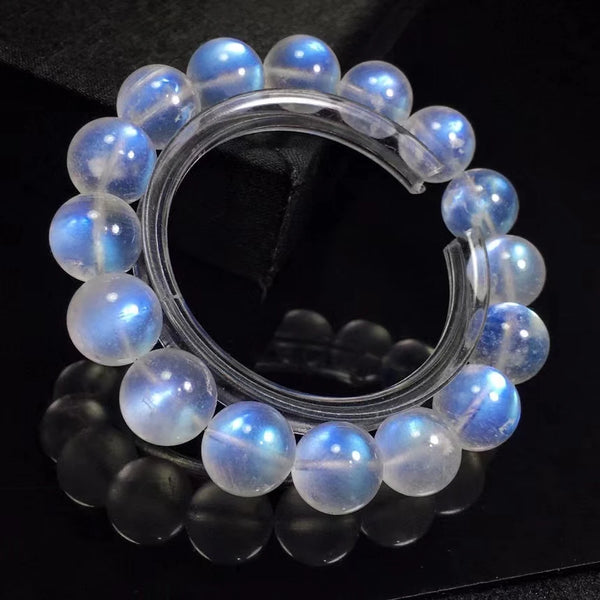 Blue Moonstone Bead Bracelet-ToShay.org