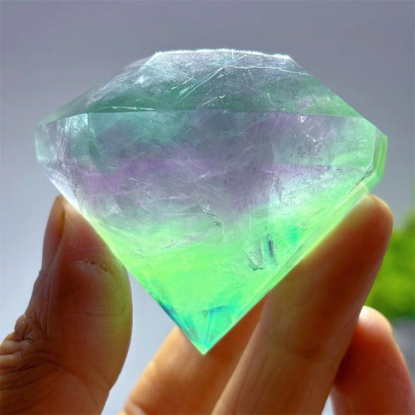 Rainbow Fluorite Diamond-ToShay.org