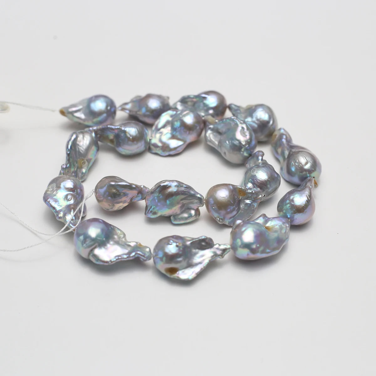 Grey Pearl Fish Tail Beads-ToShay.org