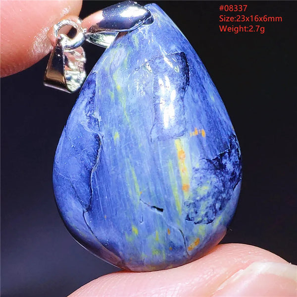 Blue Pietersite Chatoyant Pendant-ToShay.org