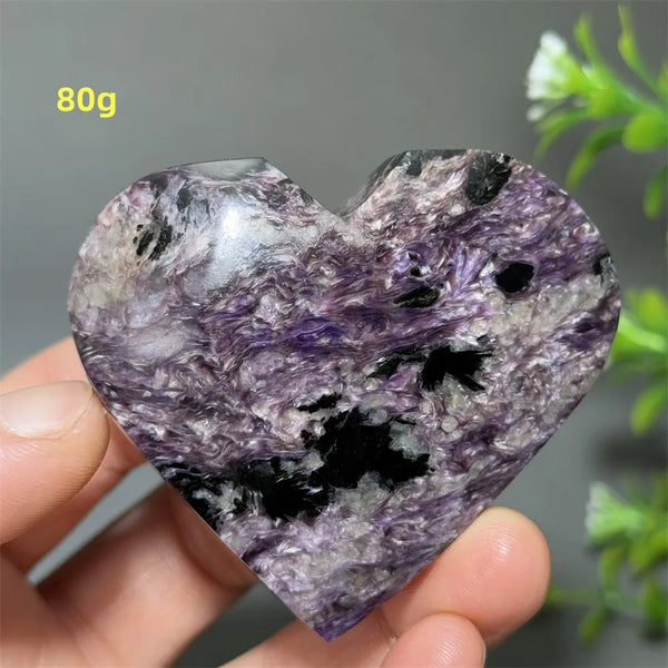 Purple Noble Crystal Heart-ToShay.org