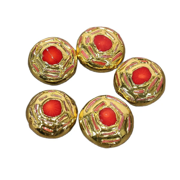 Red Coral Paved Beads-ToShay.org