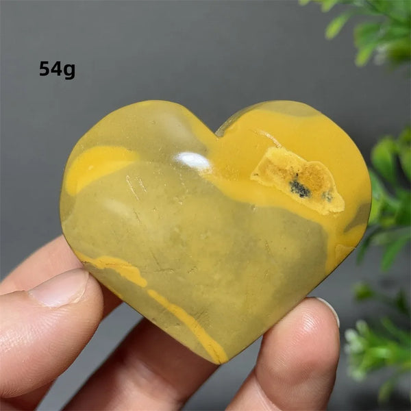 Yellow Mookaite Heart-ToShay.org