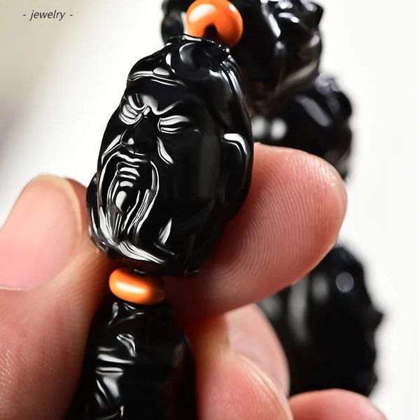 Black Jade Buddha Bracelet-ToShay.org