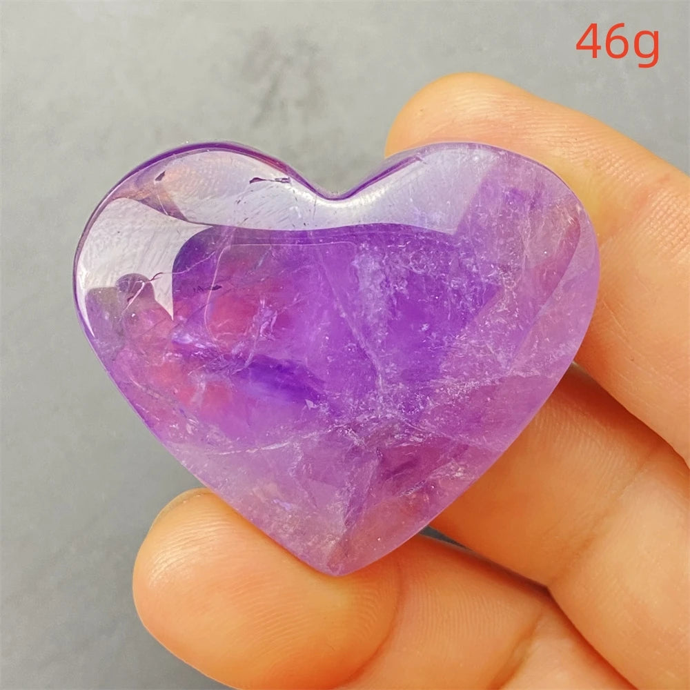 Purple Amethyst Hearts-ToShay.org