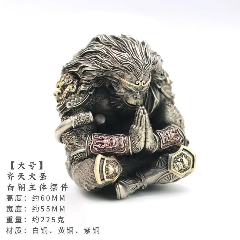 Tibetan Brass Monkey Statue-ToShay.org