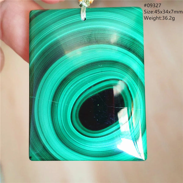 Green Malachite Chrysocolla Pendant-ToShay.org