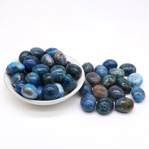 Blue Moroxite Tumbled Stones-ToShay.org