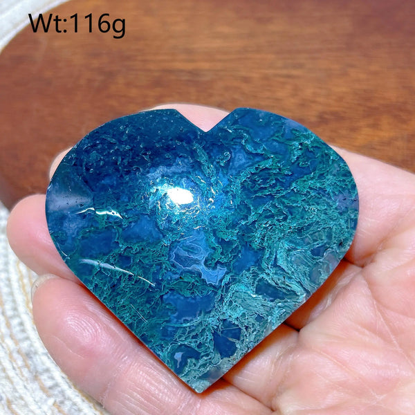Green Moss Agate Heart-ToShay.org