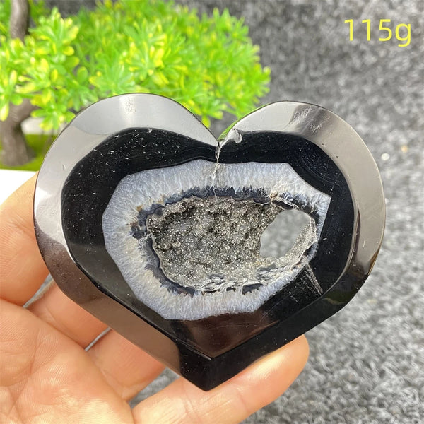 Black Agate Geode-ToShay.org