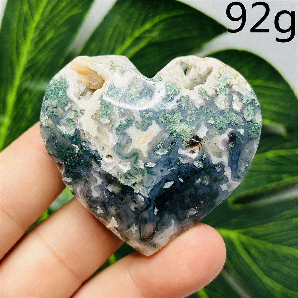 Green Moss Agate Heart-ToShay.org