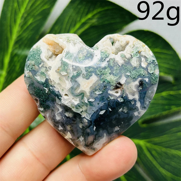 Green Moss Agate Hearts-ToShay.org