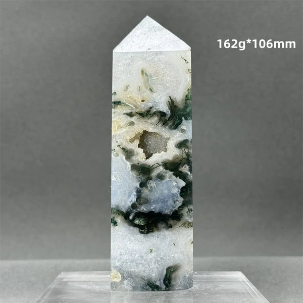Green Aquatic Agate Tower-ToShay.org