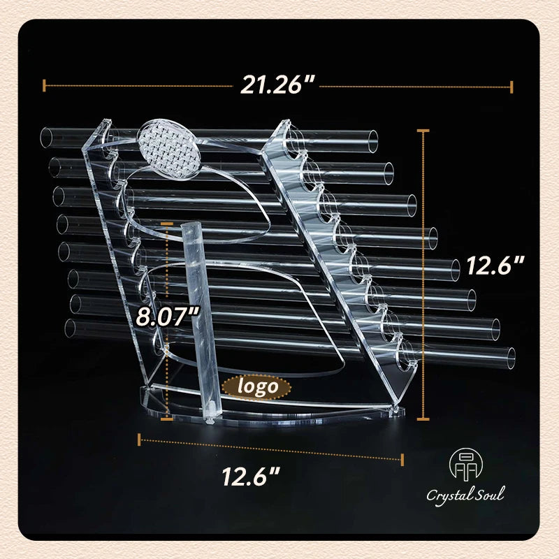 Clear Crystal Singing Harp-ToShay.org