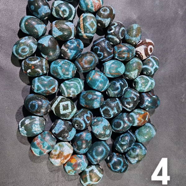 Tibetan Agate Dzi Beads-ToShay.org