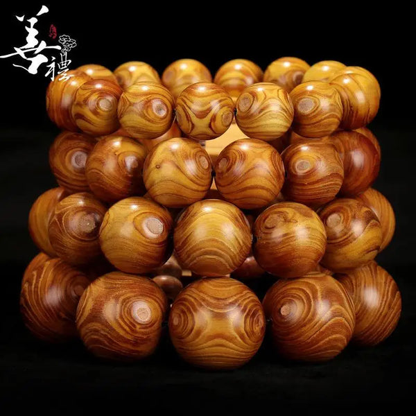 Gold Pomelo Wood Bracelet-ToShay.org