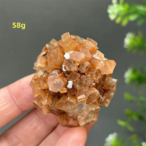 Orange Aragonite Crystal Cluster-ToShay.org