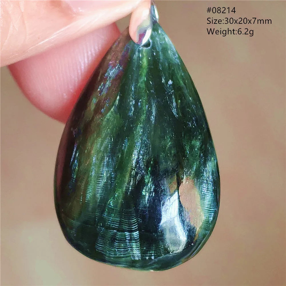 Green Seraphinite Pendant-ToShay.org