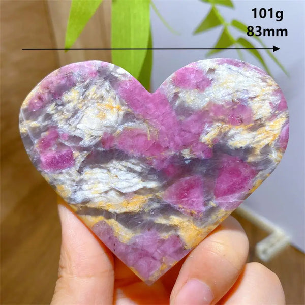 Pink Unicorn Tourmaline Heart-ToShay.org