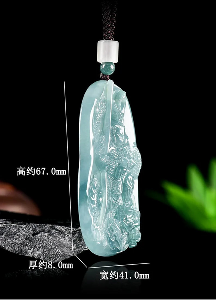 Blue Jade Wukong Pendant-ToShay.org