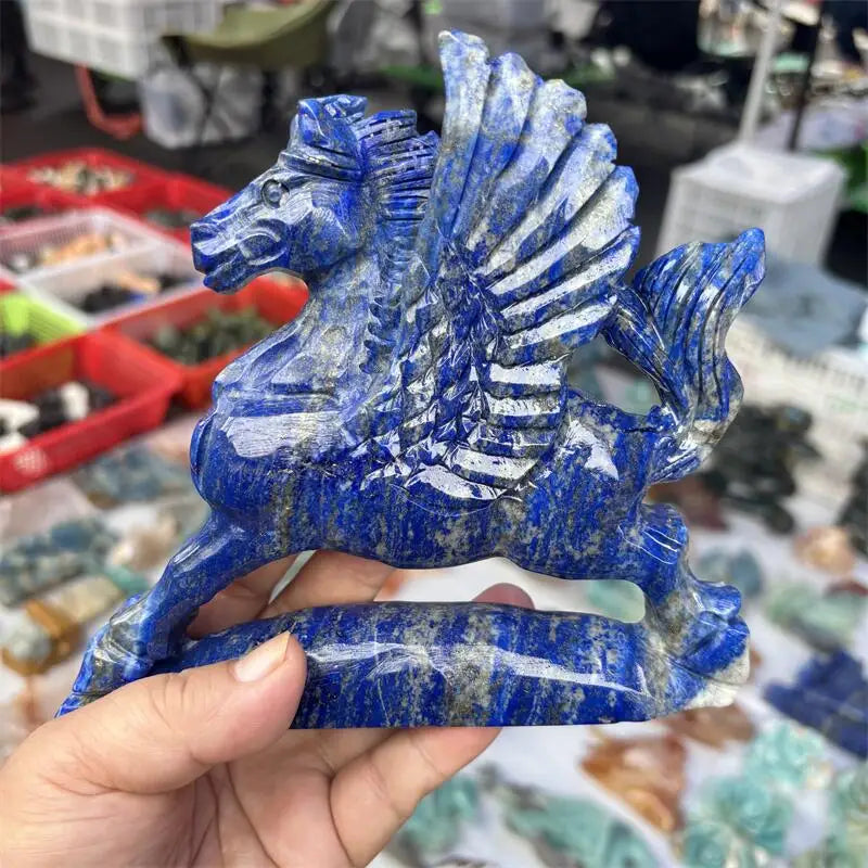 Blue Lapis Lazuli Flying Horse-ToShay.org