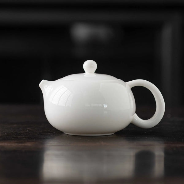 White Porcelain Tea Pot-ToShay.org